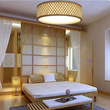 Plafonnier Rotin Led
