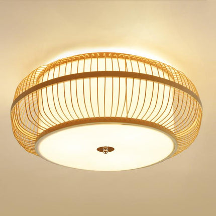 Plafonnier Rotin Chambre 45Cm