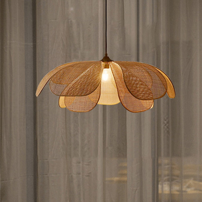 Lustre Rotin Chambre Suspensions