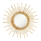 Miroir Rond Soleil Rotin Miroirs