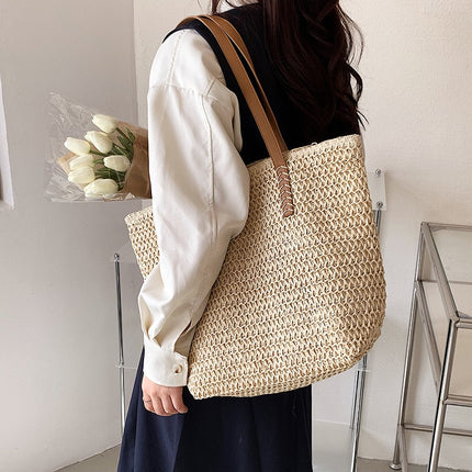 Sac Paille Cuir