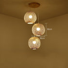 Suspension Rotin 3 Lampes Suspensions