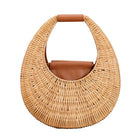 Sac En Paille Cuir Marron