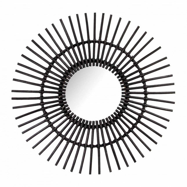 Miroir Rotin Noir Miroirs