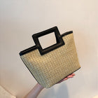 Sac En Paille Noir