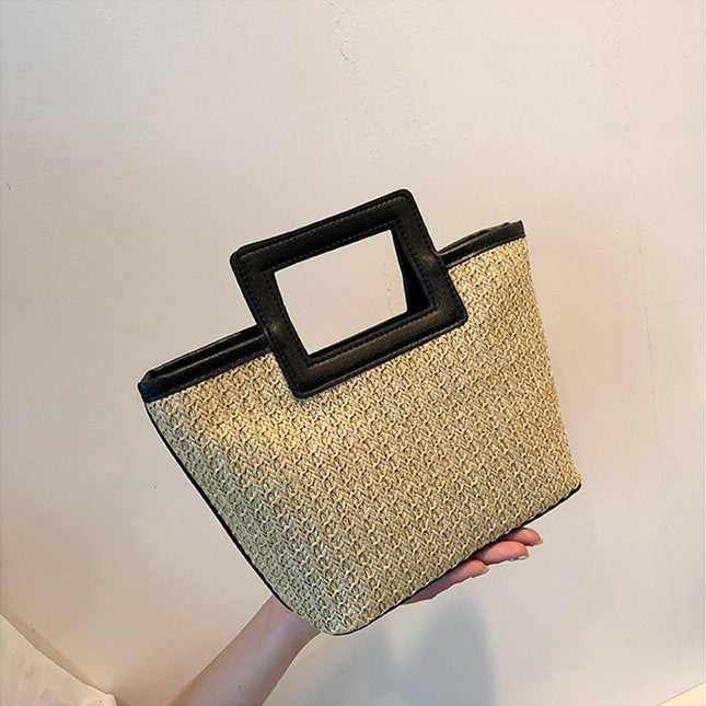 Sac En Paille Noir