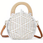 Sac À Main Osier Blanc