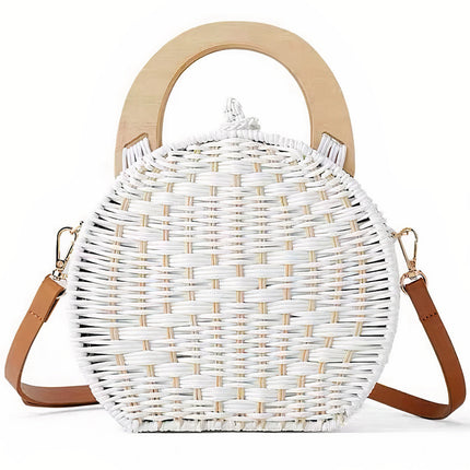 Sac À Main Osier Blanc