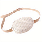 Sac Banane Paille Blanc À Main