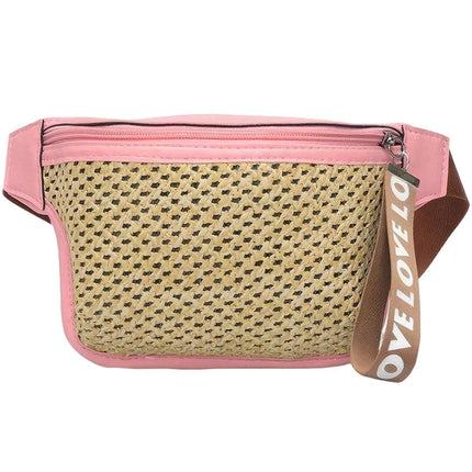 Sac Banane Paille Tendance À Main