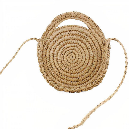Sac Rond Paille Besace