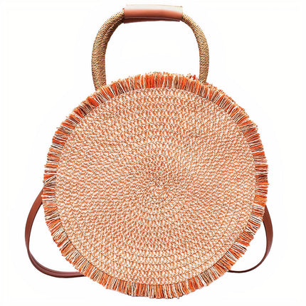 Sac Rond Paille Plage Soleil
