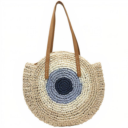 Sac Rond Paille De Plage