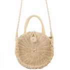 Sac Rond Paille Forme Ronde Petit Format (23 Cm X 7 Cm)