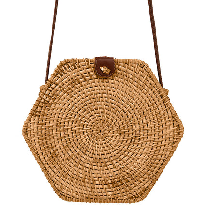 Sac Rond Osier Rotin