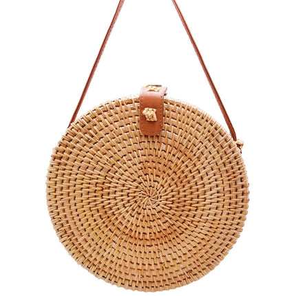 Sac Rond Osier Tressé