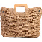 Sac Cabas Paille & Bois
