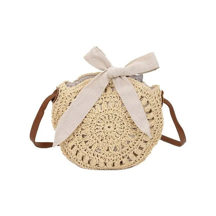 Sac Raphia À Nud Beige Sac Raphia