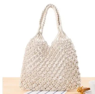 Sac Raphia Tressé Blanc Sac Raphia