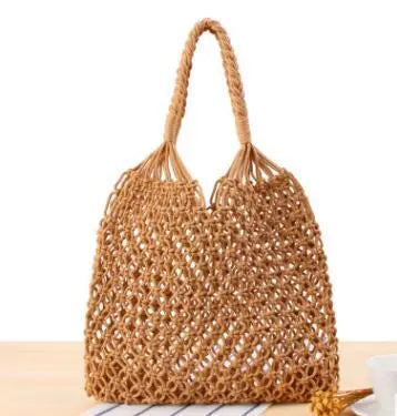 Sac Raphia Tressé Marron Sac Raphia