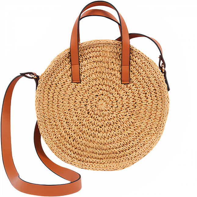 Sac Rond Paille Fourre Tout