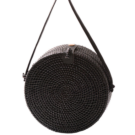 Sac Rond Osier Noir