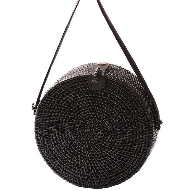 Sac Rond Osier Noir