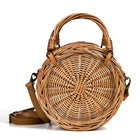 Sac Rond En Paille Anse Osier