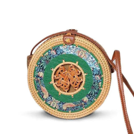 Sac Rond En Paille Nature