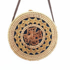 Sac Rond En Paille Tressage Circulaire