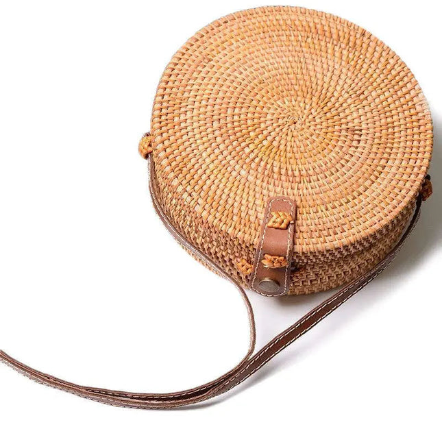 Sac Rond En Paille Dépaule