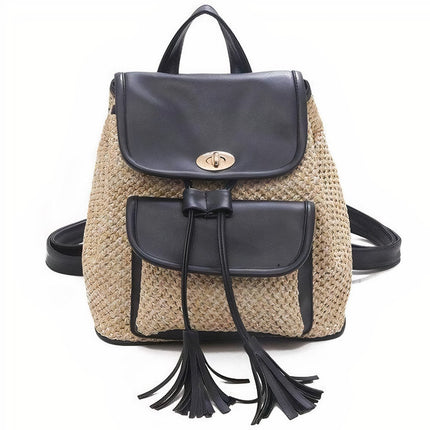 Sac À Dos Paille Bohème Chic