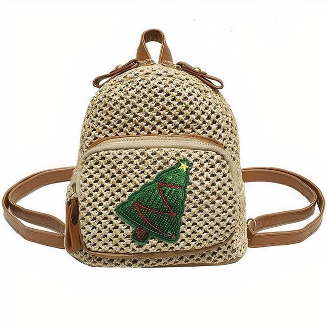 Sac À Dos Paille Noël