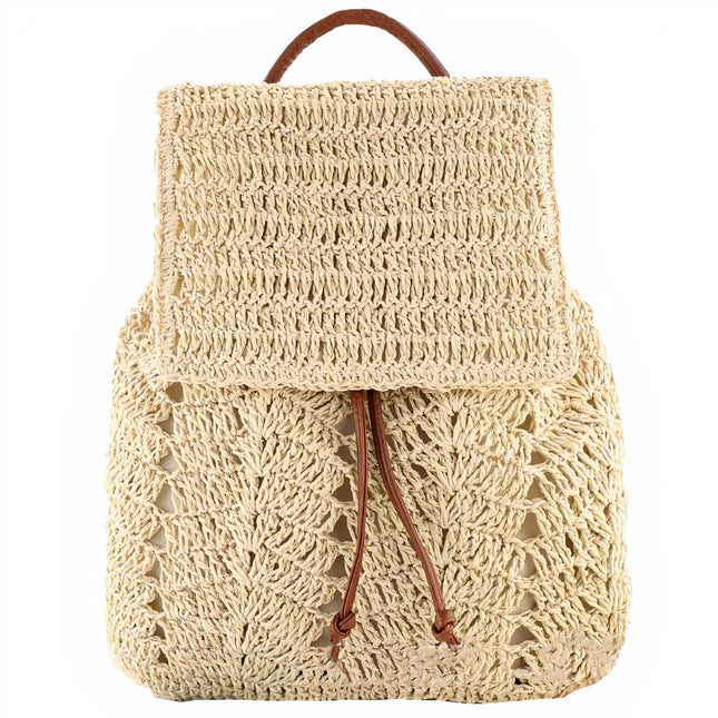 Sac À Dos Paille Souple Pour Femme