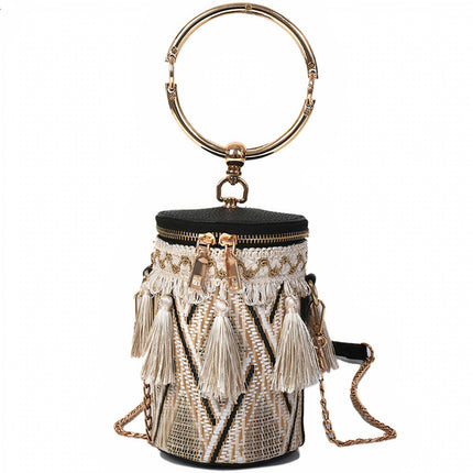 Sac À Main Paille Bohème Chic