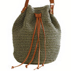 Sac À Main Paille Kaki