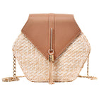 Sac À Main Paille Et Cuir