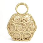 Sac À Main Rond En Paille Crème