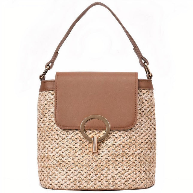 Sac À Main Paille Forme Carrée