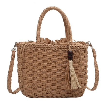 Sac À Main Raphia Marron Sac Raphia