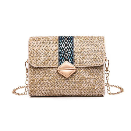 Sac En Paille Chic Et Bohème Camel Paille