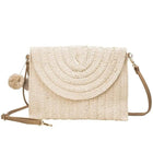 Sac De Plage Elégant En Paille Beige Paille