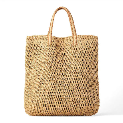 Sac De Plage Grande Taille Brun En Paille