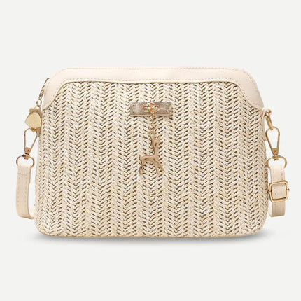 Sac En Osier Rigide Beige Sac Osier