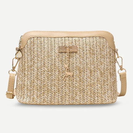 Sac En Osier Rigide Marron Sac Osier