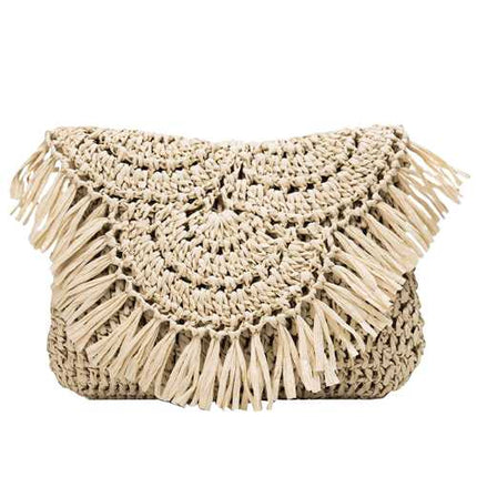 Sac En Raphia Dété Beige Sac À Main