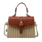 Sac En Paille Rigide Marron Paille