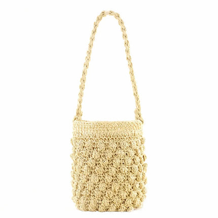 Sacoche Raphia Ronde Beige Sac Raphia