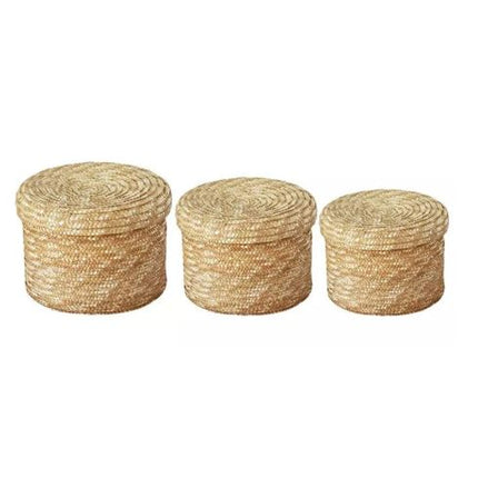 Paniers De Rangement En Osier Avec Couvercles Panier