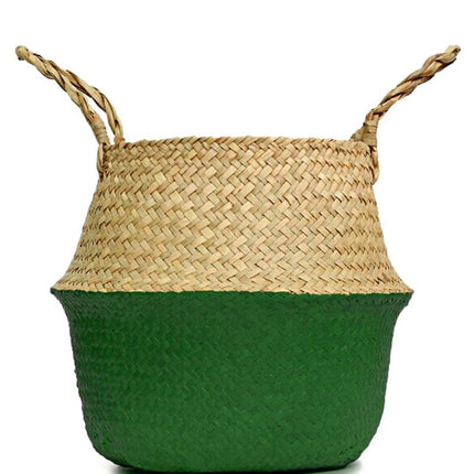 Cache Pot Osier Vert Pots Et Cache-Pots